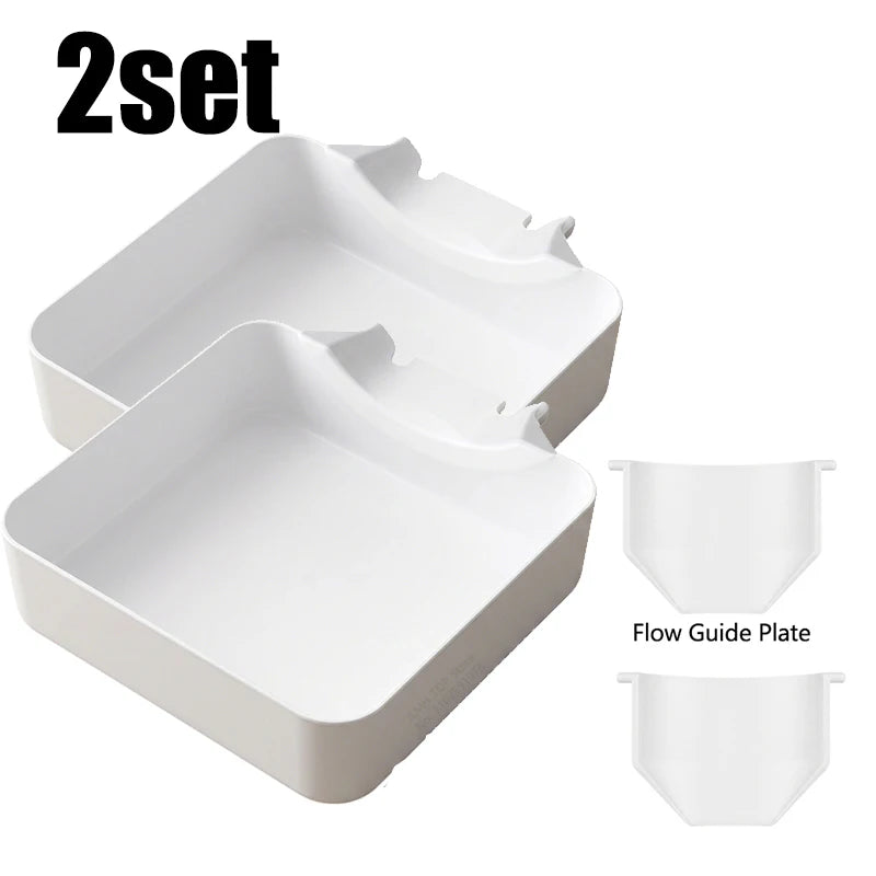 Washing Machine Drain Tray Universal Drain Funnel Proof Tray Front Load Washer Drip Catcher Base Water Collection Catch Tray