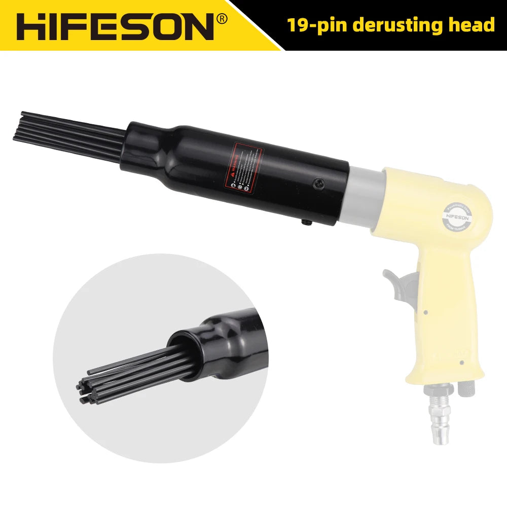 Air Needle Descaler Kit For Paint And Rust Removal
