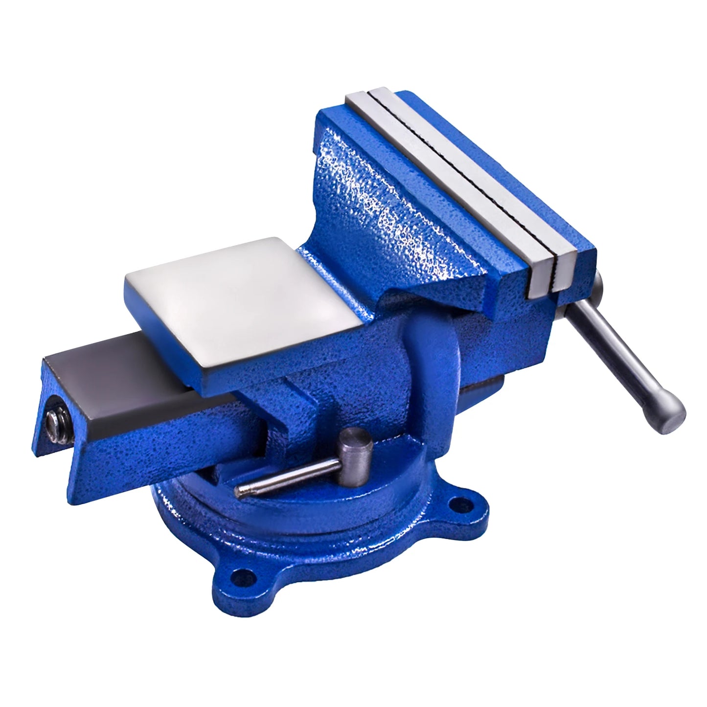 5" Bench Vise with Anvil 360° Swivel Locking Base Table Top Clamp Heavy Duty Vice Swivel Base Bench