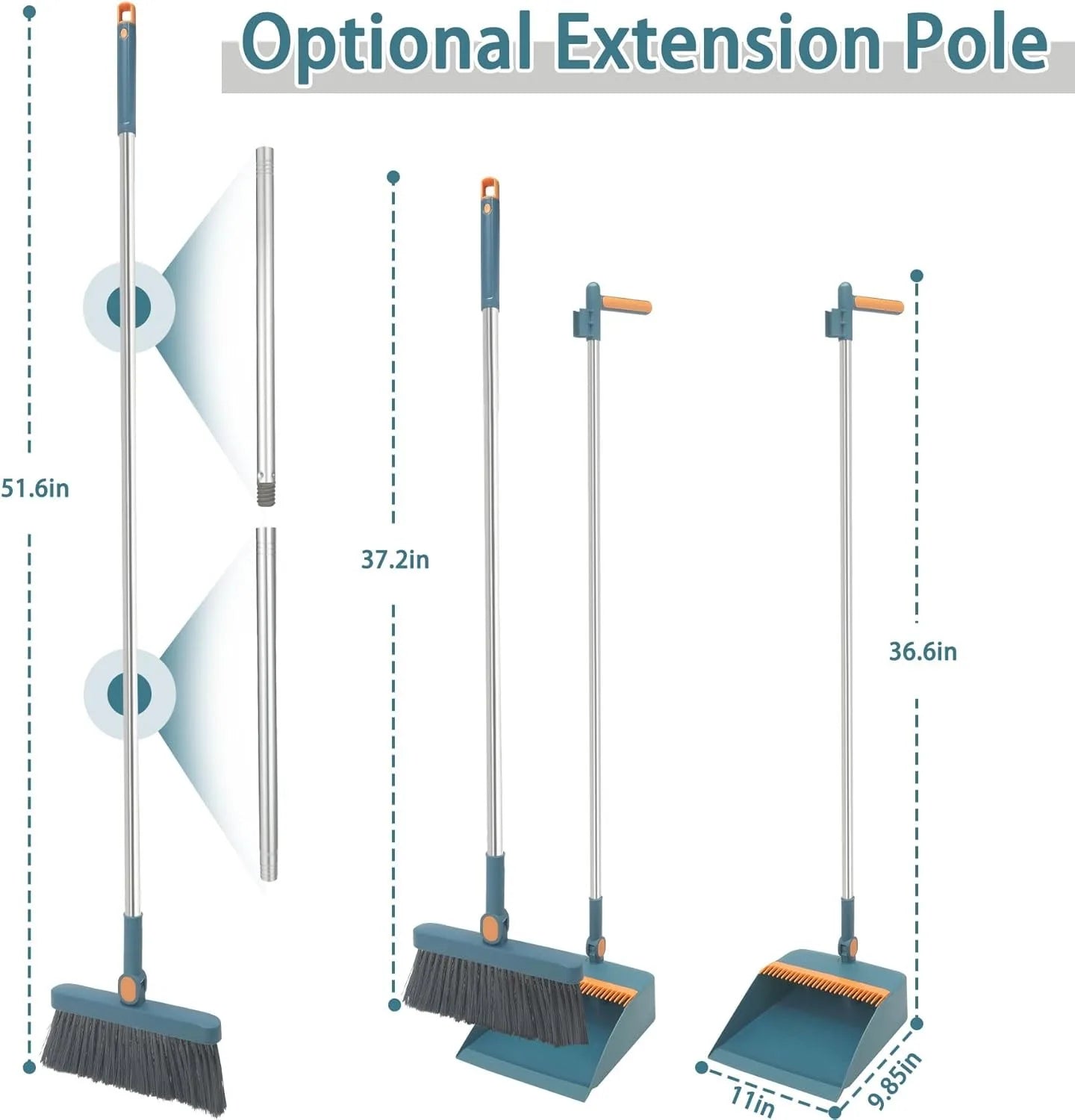 Efficient Broom And Dustpan Set For Home Office Cleaning