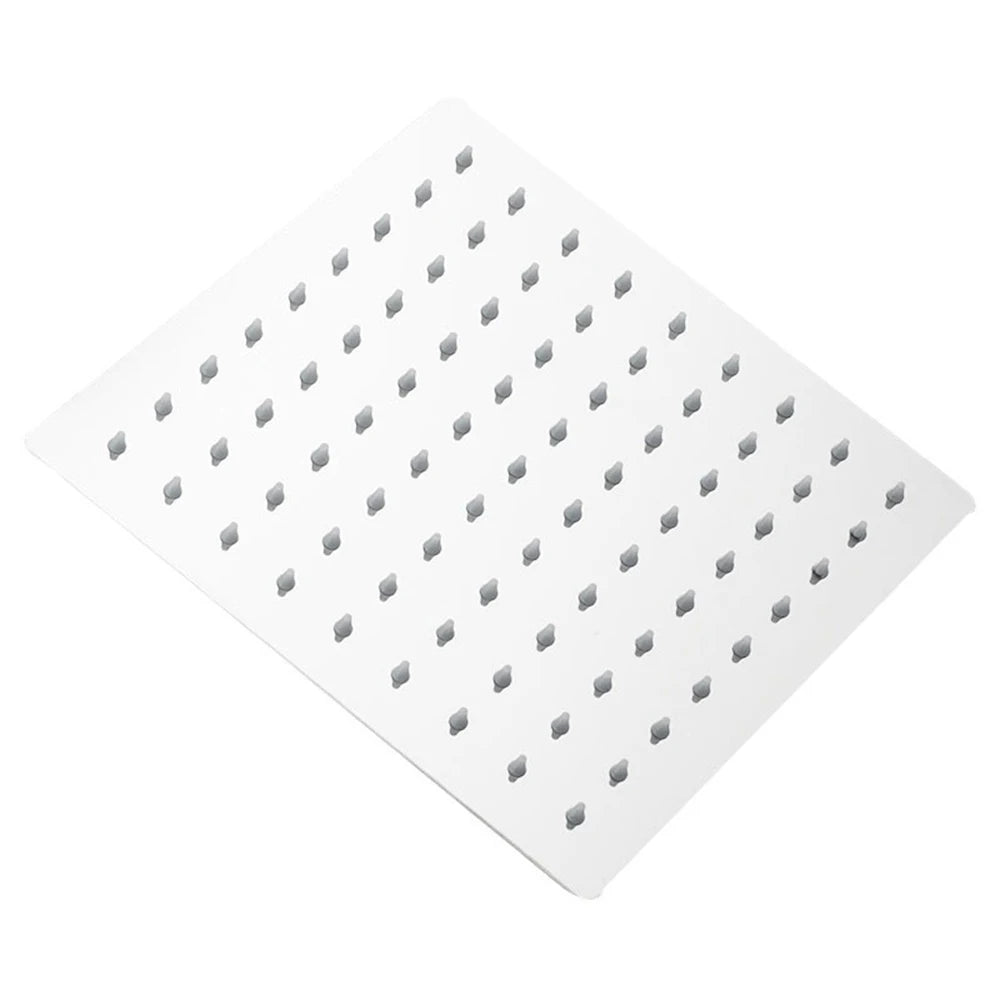 Rainfall Shower Head 12/10/8 Inch Waterfall Shower Ultra Thin 201 Stainless Steel Square Rain Showerheads Bathroom Accessories