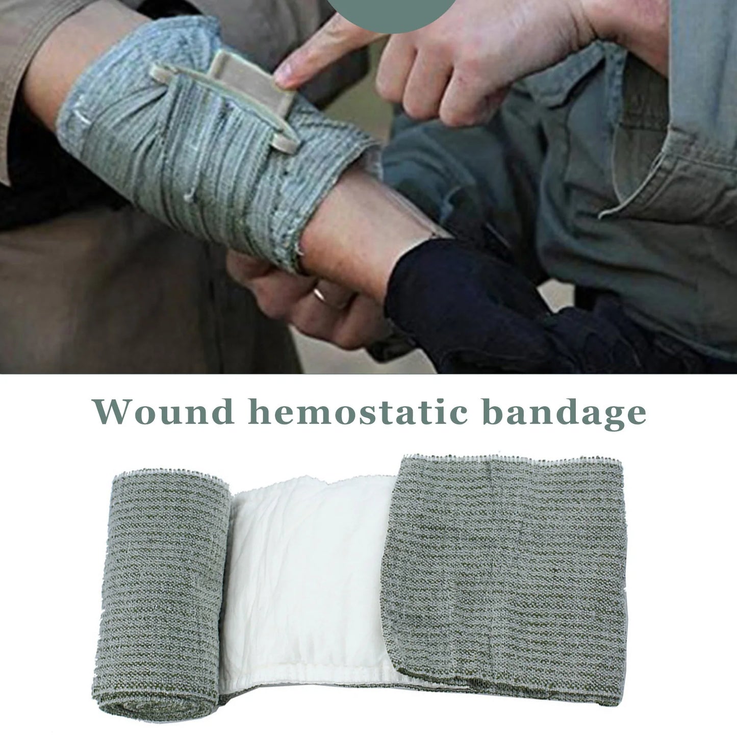 4/6 Inch First Aid Trauma Tourniquet Multifunction Hemostatic Control Bandage Portable Sterile Packaging for Outdoor Emergency
