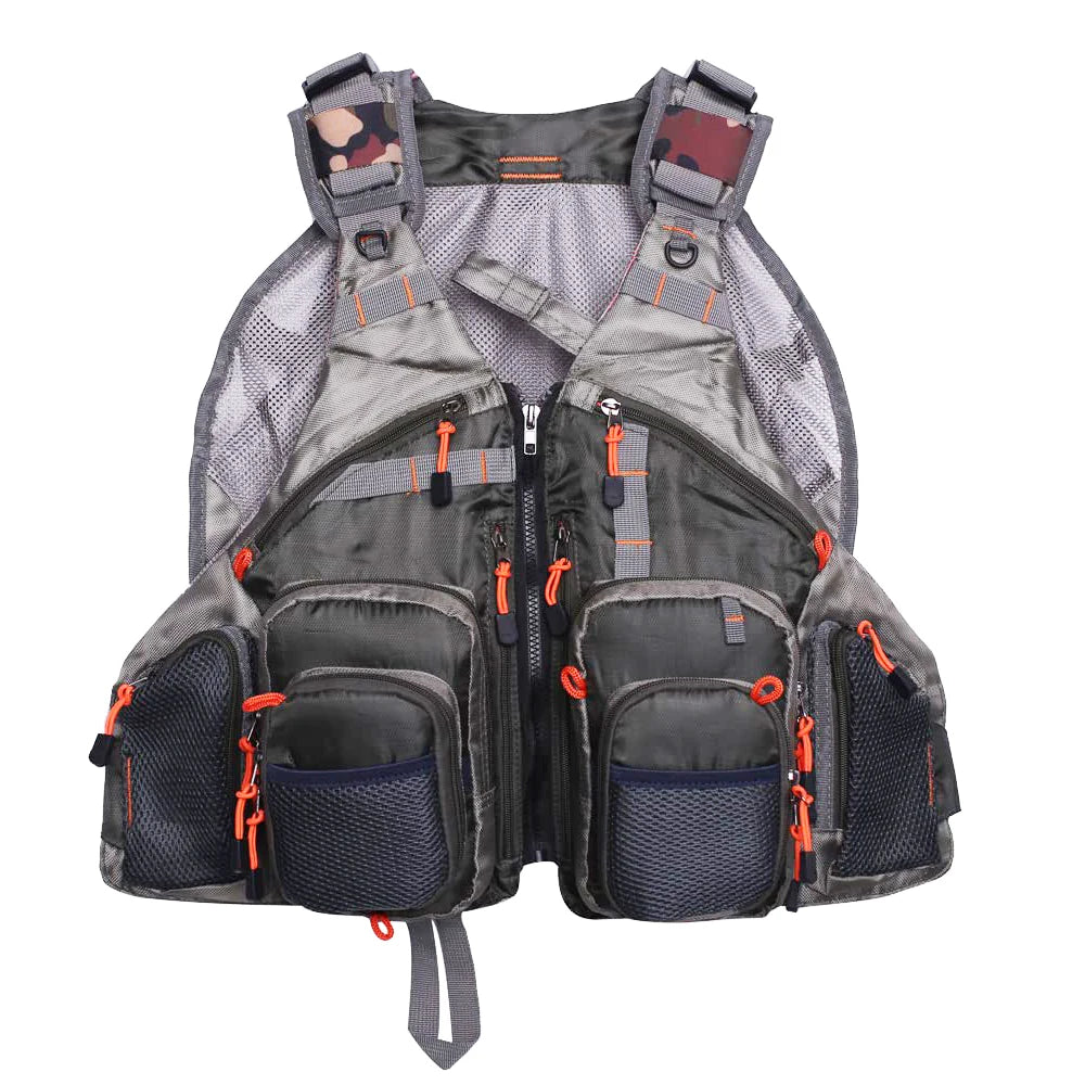 Fly Fishing Vest for Men Women, Comfortable Adjustable Fishing Vest with Multi-Pockets