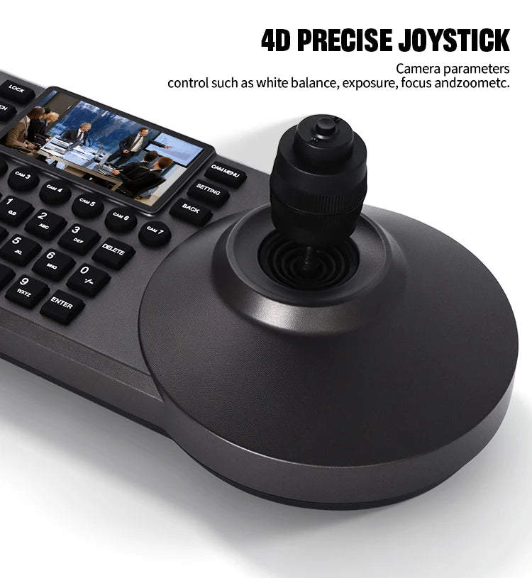 4K NDI PTZ Camera 1-10pcs 20X Zoom Video Conference Camera for Church Business Meeting Optional 1 Controller Keyboard Kit