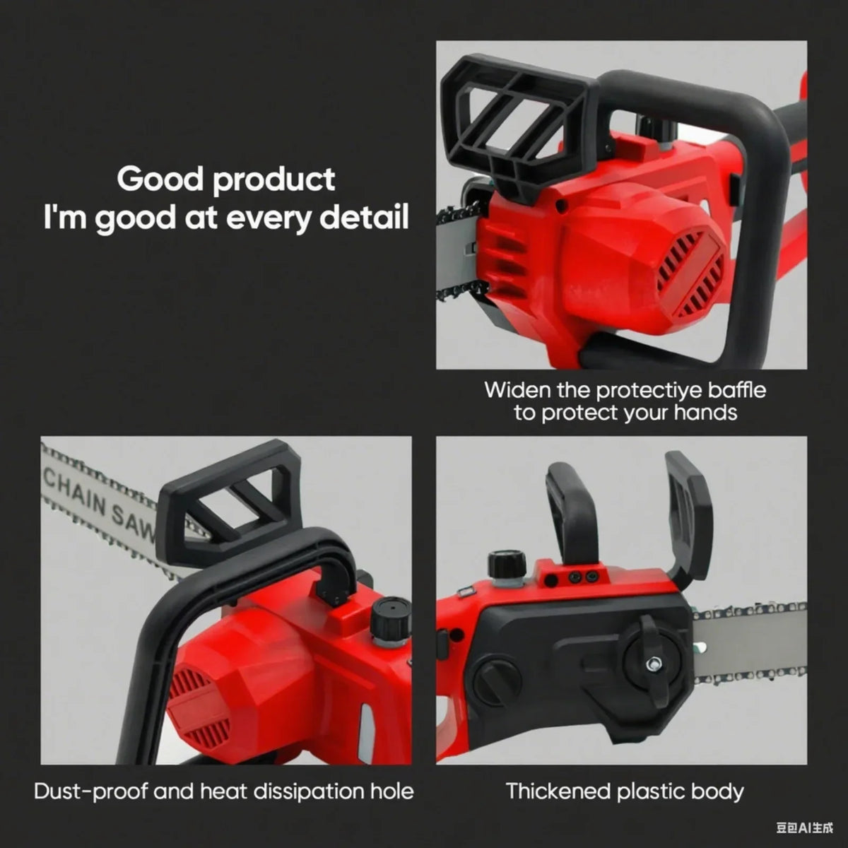 Milwaukee 12 Inch Brushless Chain Saw Cordless Electric Trimming Chain Saw Garden Woodworking Cutter for Logging and Trimming