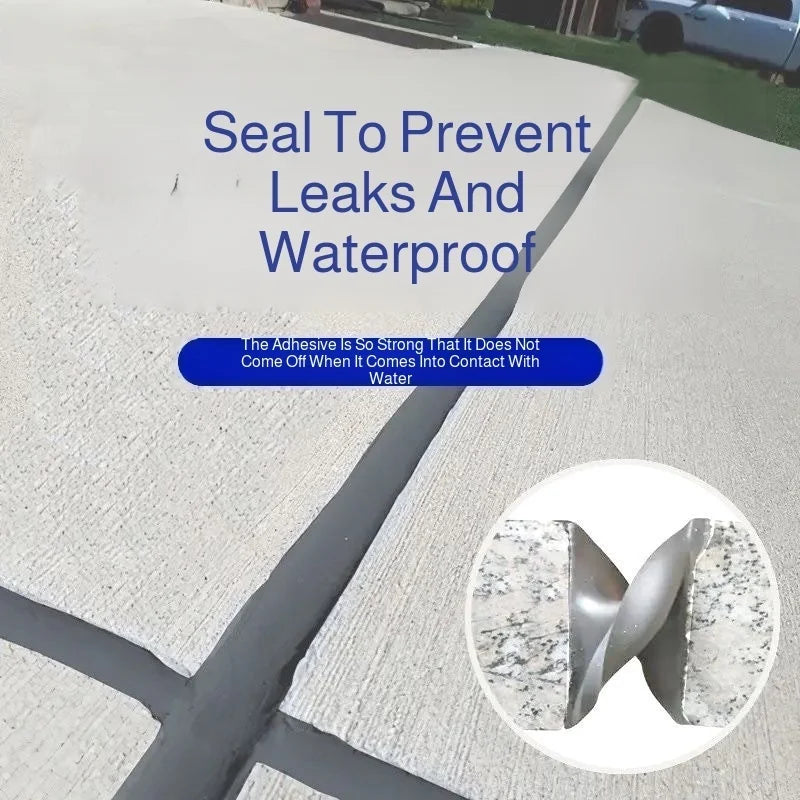 Waterproof Adhesive Leak Repair Concrete Crack Filler - Quick Setting High Strength Sealant for Roof Wall Floor Pool Leakage Fix