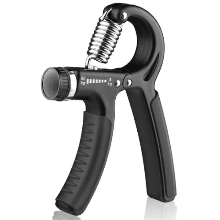 Grip Strength Trainer 1 Pack Hand Grip Exerciser with Adjustable Resistance 11-132 Lbs 5-60kg Black Strengthener for Mu