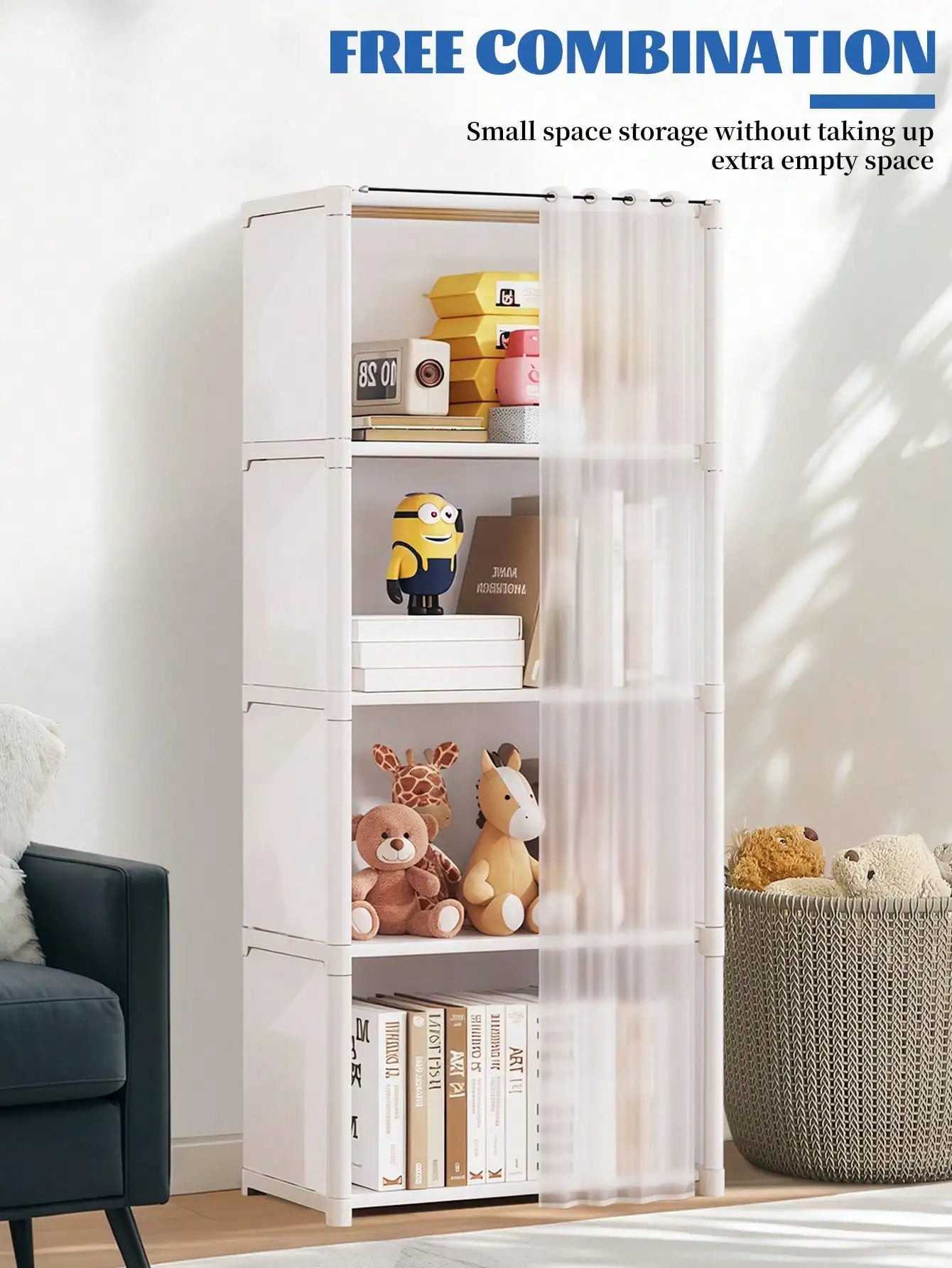 Easy-Assemble Dustproof Storage Rack & Wardrobe for Home & Office