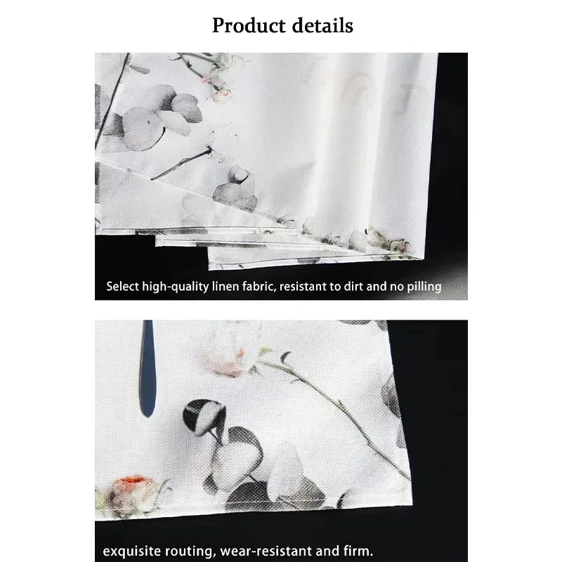 Light Luxury Geometric Table Runner Placemats Set Waterproof