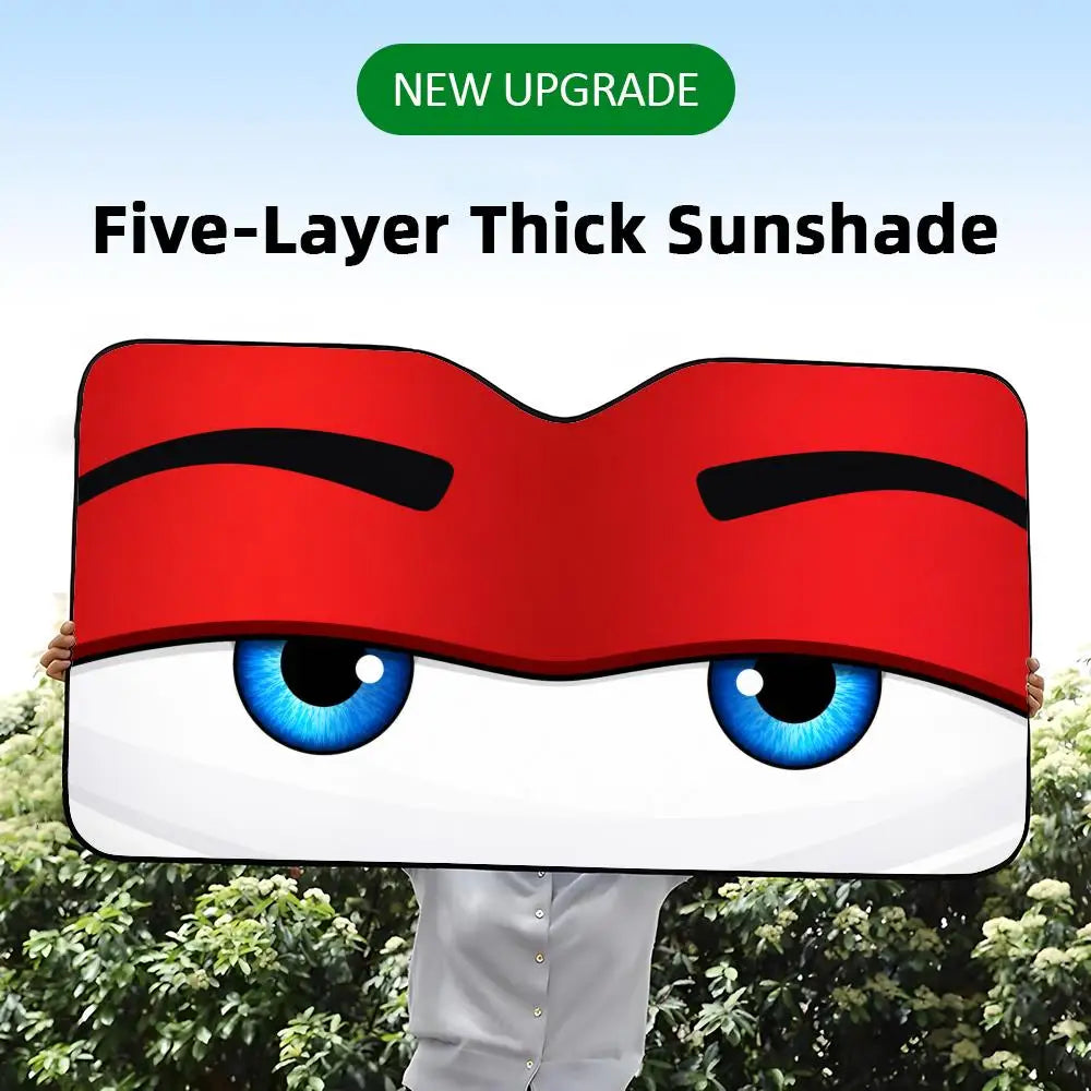 Fatigue Eye Sun Visor Reusable Aluminum Foil UV Protector Heat Car Sunshades Five-Layer Insulation Windshield