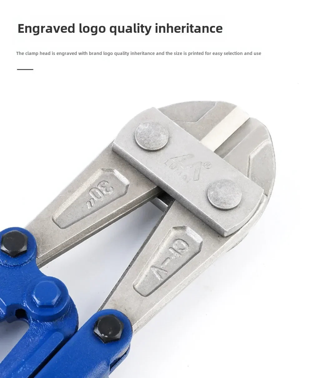 14/18 Inches Bolt Cutters Wire Cutting Pliers Multifunction Flat Nose Cut Steel Cables Clippers Heavy Duty Hand Tool