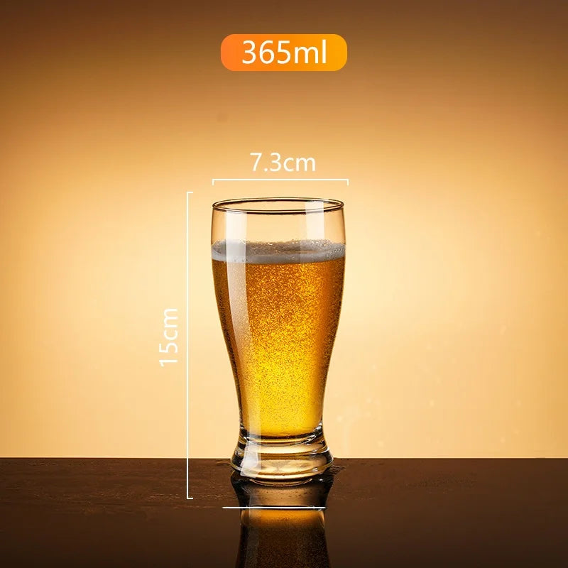 Thickened Beer Glass Shatterproof Large Size Brew Pub Beer Mug Home Use Popular 500ml Commercial Grade Beer Cup for Business