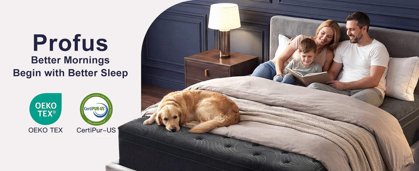 Premium Memory Foam Mattress With Pocket Springs And Support