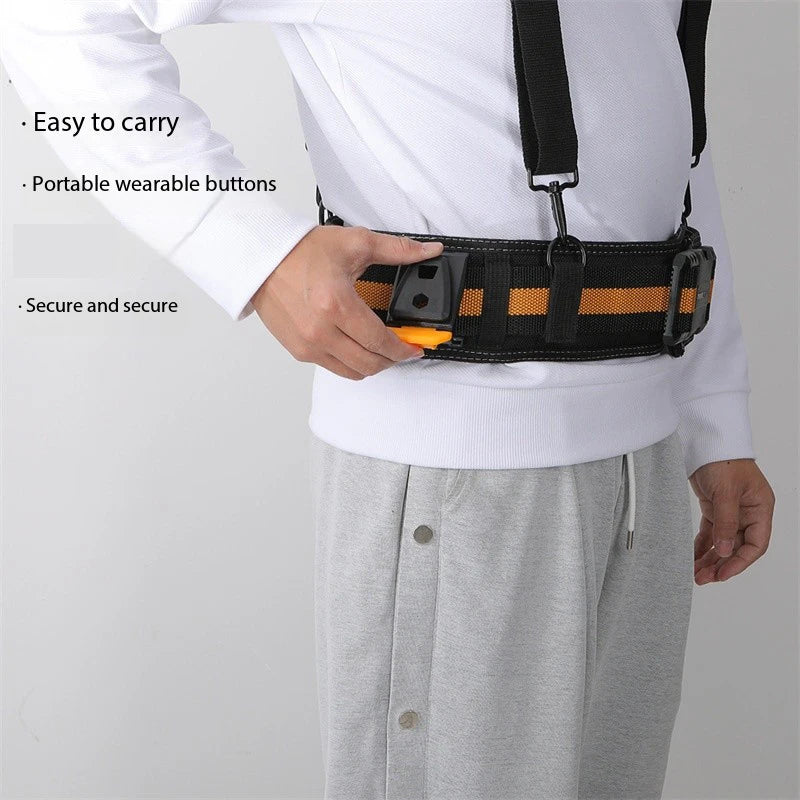 TOOLSTACK Construction Belt Thickened High-Quality Oxford Firm Stitching Work Belt Lightweight Adjustable Buckle Working Belt