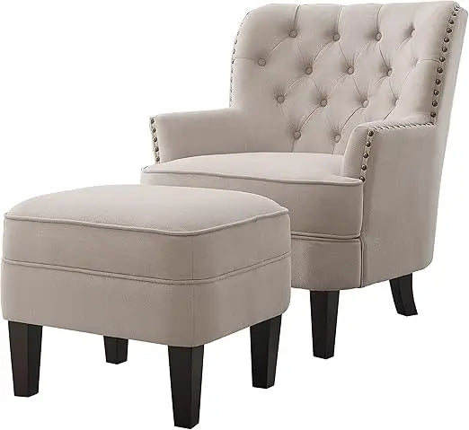 hardy home office chair with height adjustability and button tufting, large, beige