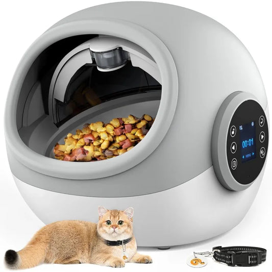 Automatic Cat Feeder with Microchip - Prevents Food Stealing