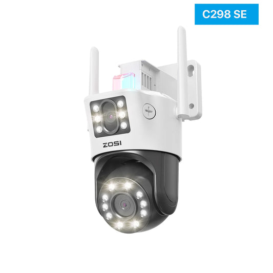 Zosi Ultra 4K Dual Lens PTZ Surveillance Camera Outdoor