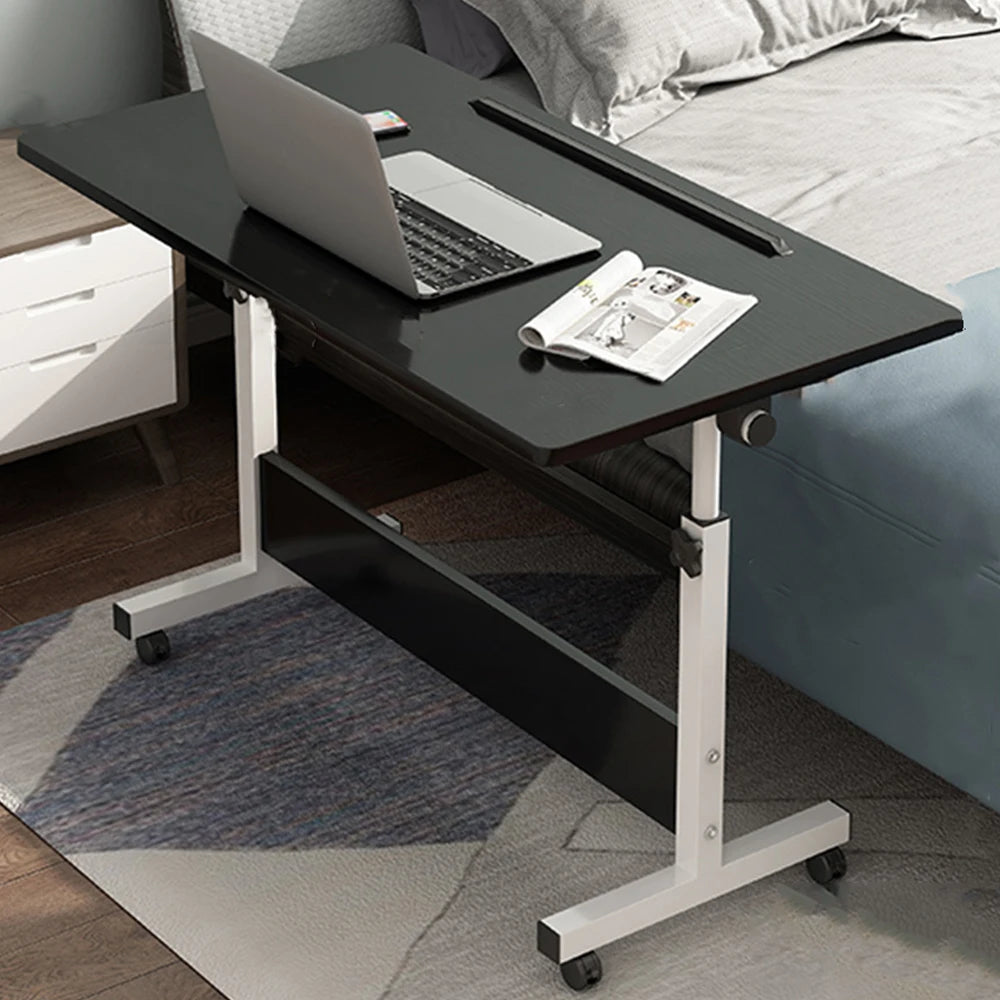 Rolling Desk Adjustable Height Portable Laptop Cart Small