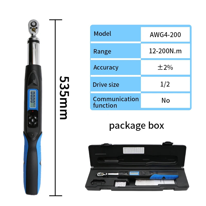 Shahe Digital Torque Wrench With LED Buzzer For Automotive