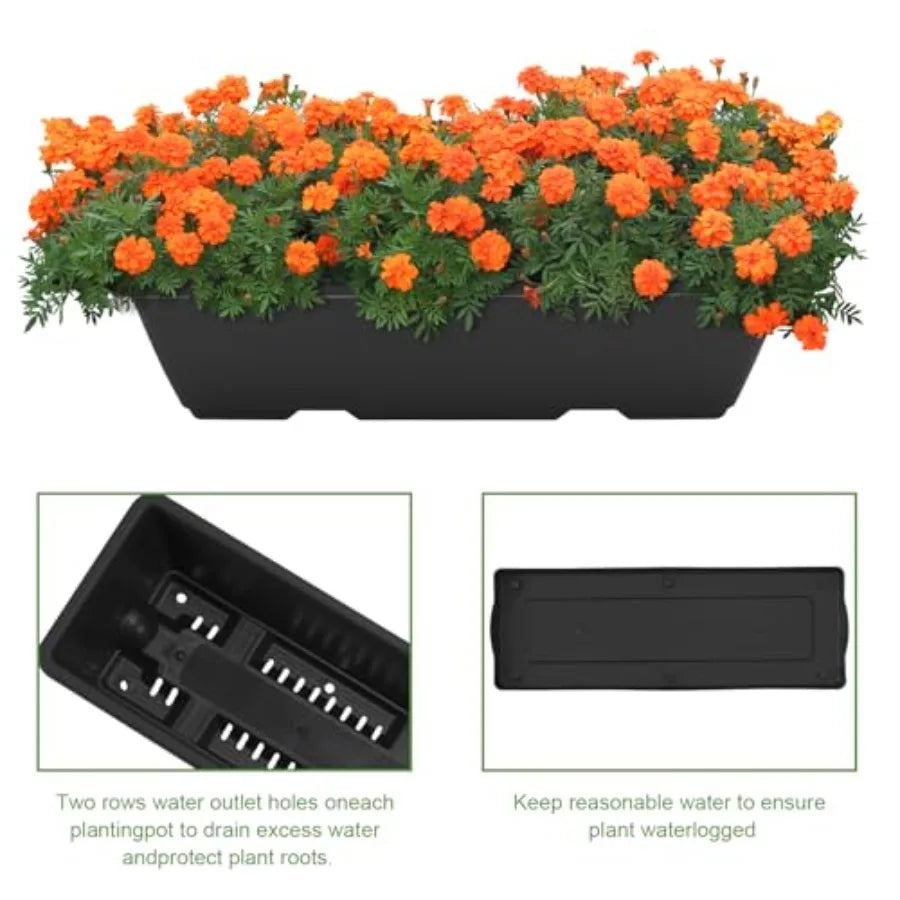5 Tier Vertical Raised Garden Bed Planter Box, Vertical Raised Bed with Drainage Holes for Indoor Outdoor Herbs Flowers Vegetab