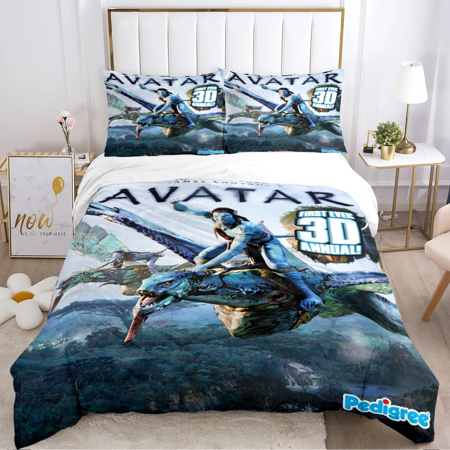 A-Avatar Movie Pattern All Season Duvet Cover Bedding Comforter sets Soft Quilt Cover and Pillowcases Single/Double/Queen/King