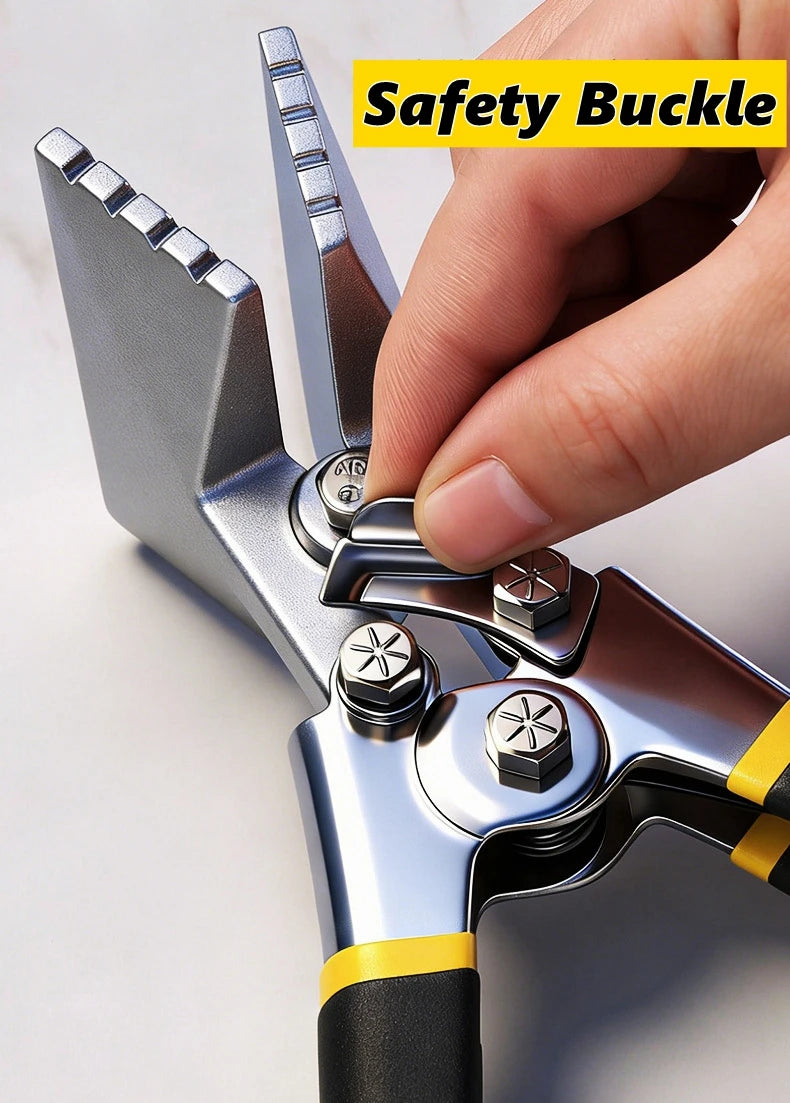 Hand Seamer, Straight Jaw Sheet Metal Bender Tools, Sheet Metal Seamer Form Edge Seamer Seaming Plier with Ergonomic Handle,