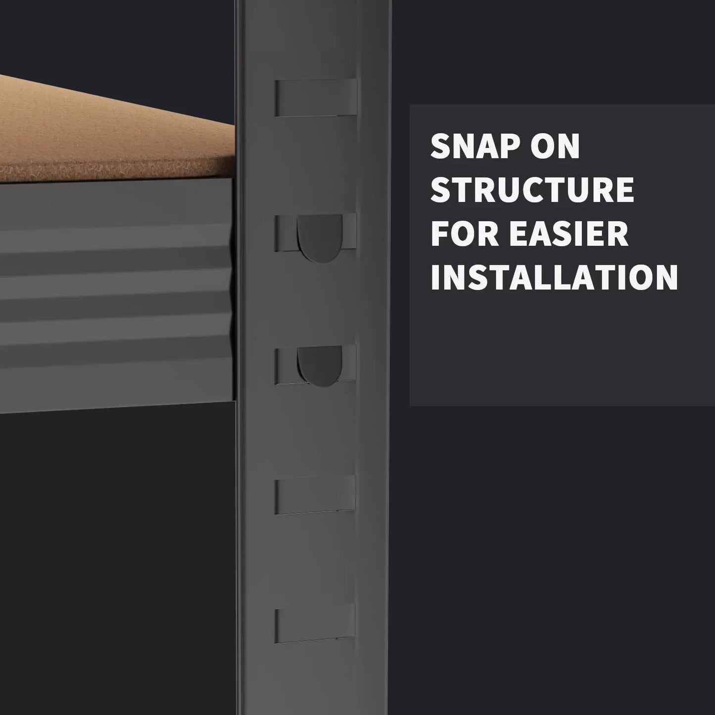 Shelving Units, 5 Tier Garage Shelf Metal Storage Rack