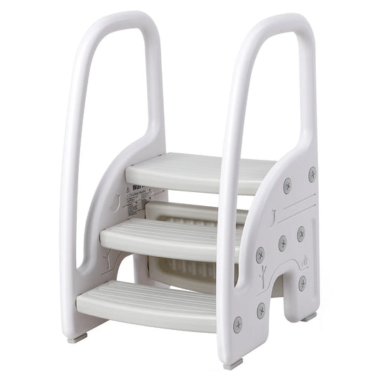 Toddler Step Stool With Handles For Bathroom And Kitchen