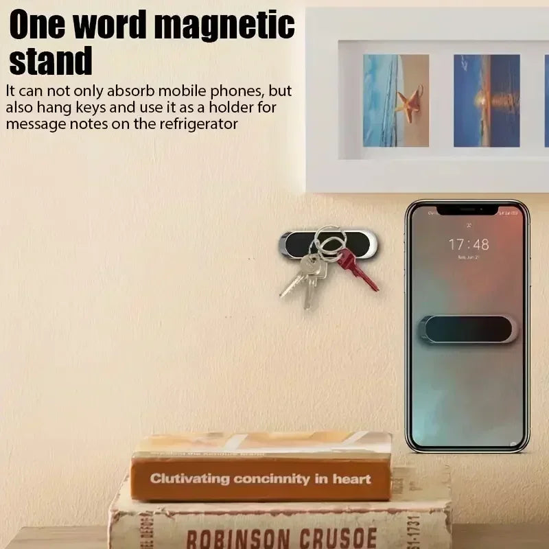 Mini Car Magnetic Phone Holder Stand Portable Universal Bracket Navigation Air Vent Mount for iPhone 16 -12 Samsung S25 Xiaomi