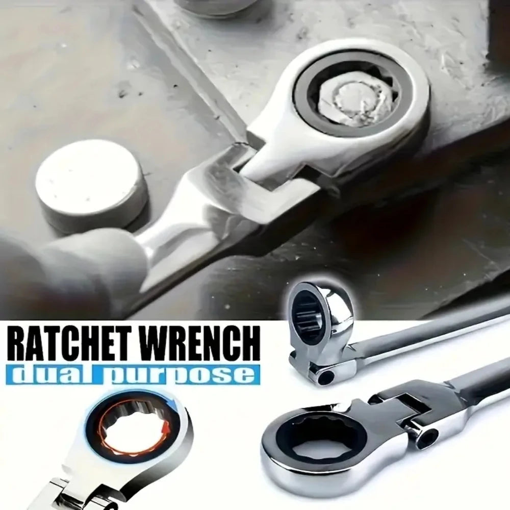 Ratcheting Wrench Set Metric Hand Tools For Car Repair