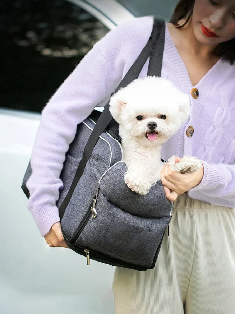 Protective Nylon Pet Car Seat And Travel Carrier Bed
