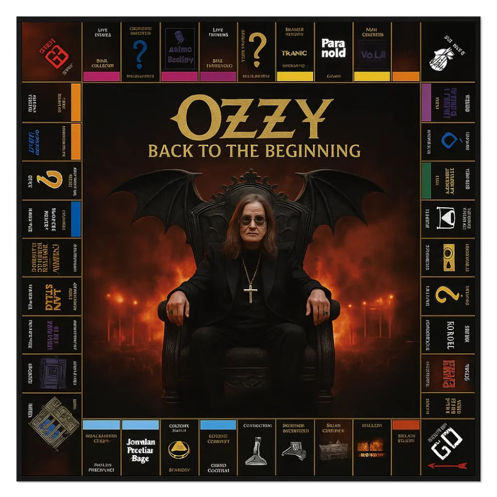 Premium Ozzy Osbourne Themed Monopoly Board Game | Heavy Metal Fan Collectible & Family Fun