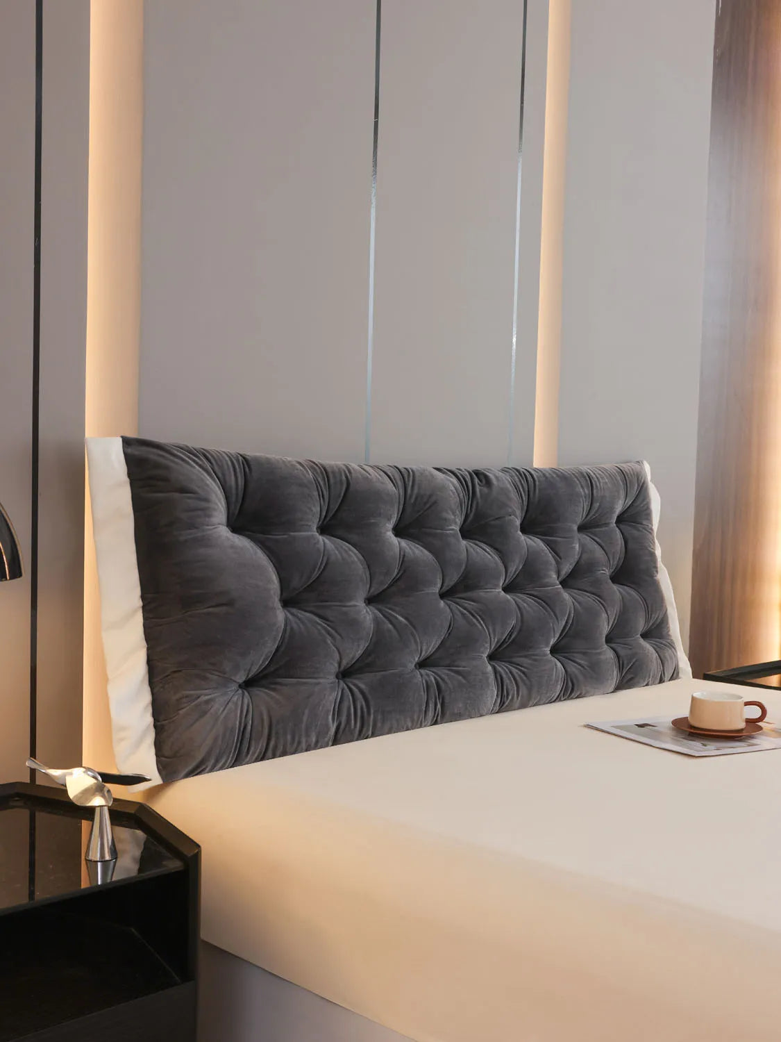 Large Bolster Triangular Headboard Wedge Backrest Positioning Support Bed Rest Reading Pillows Headboard Wedge Pillows