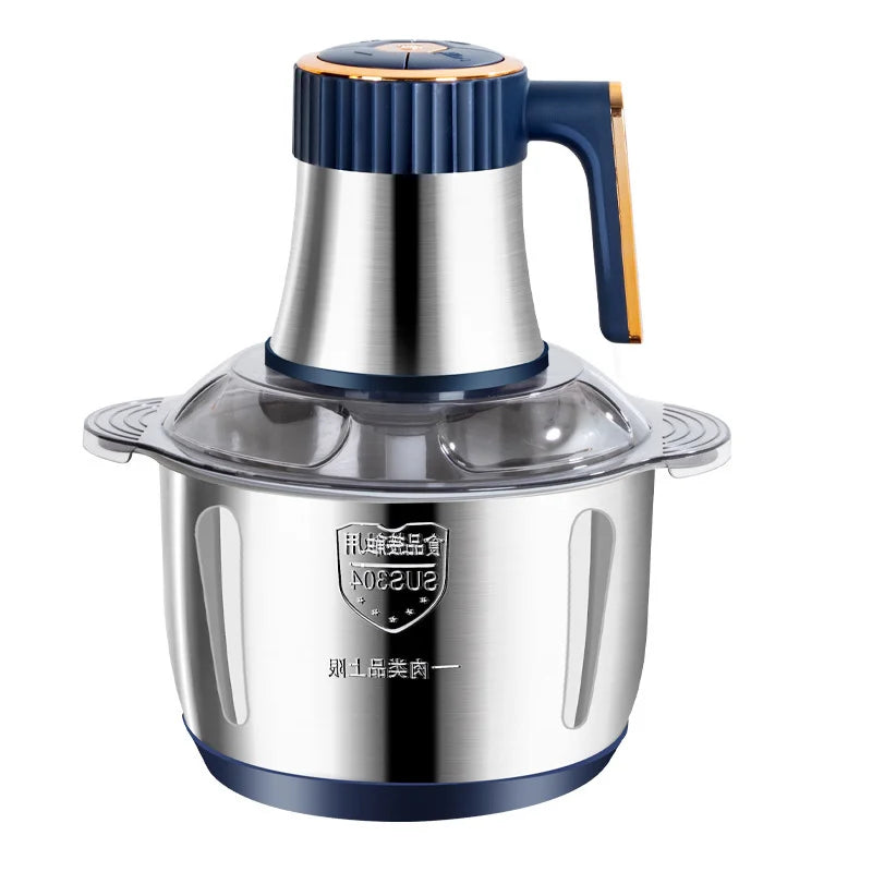5L Electric Meat Grinders Vegetable Slicer Chopper 304 Stainless Steel Food Processor Mixer Machine New Kitchen Utensils