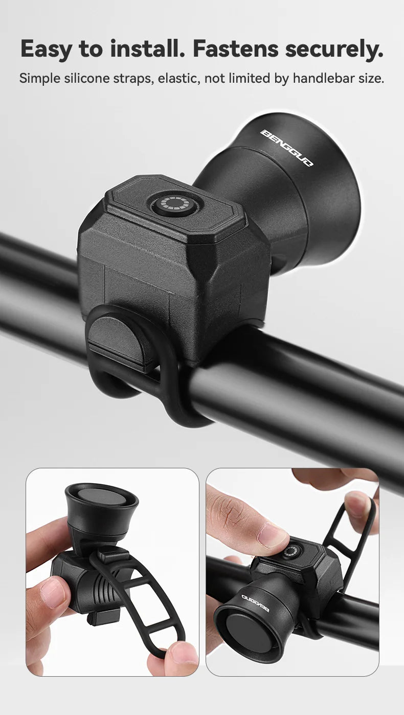 5 Modes Bicycle Horn Mountain Bike Mini Battery Waterproof Electronic Bike Bell Riding Equipment Children's Scooter Accessories