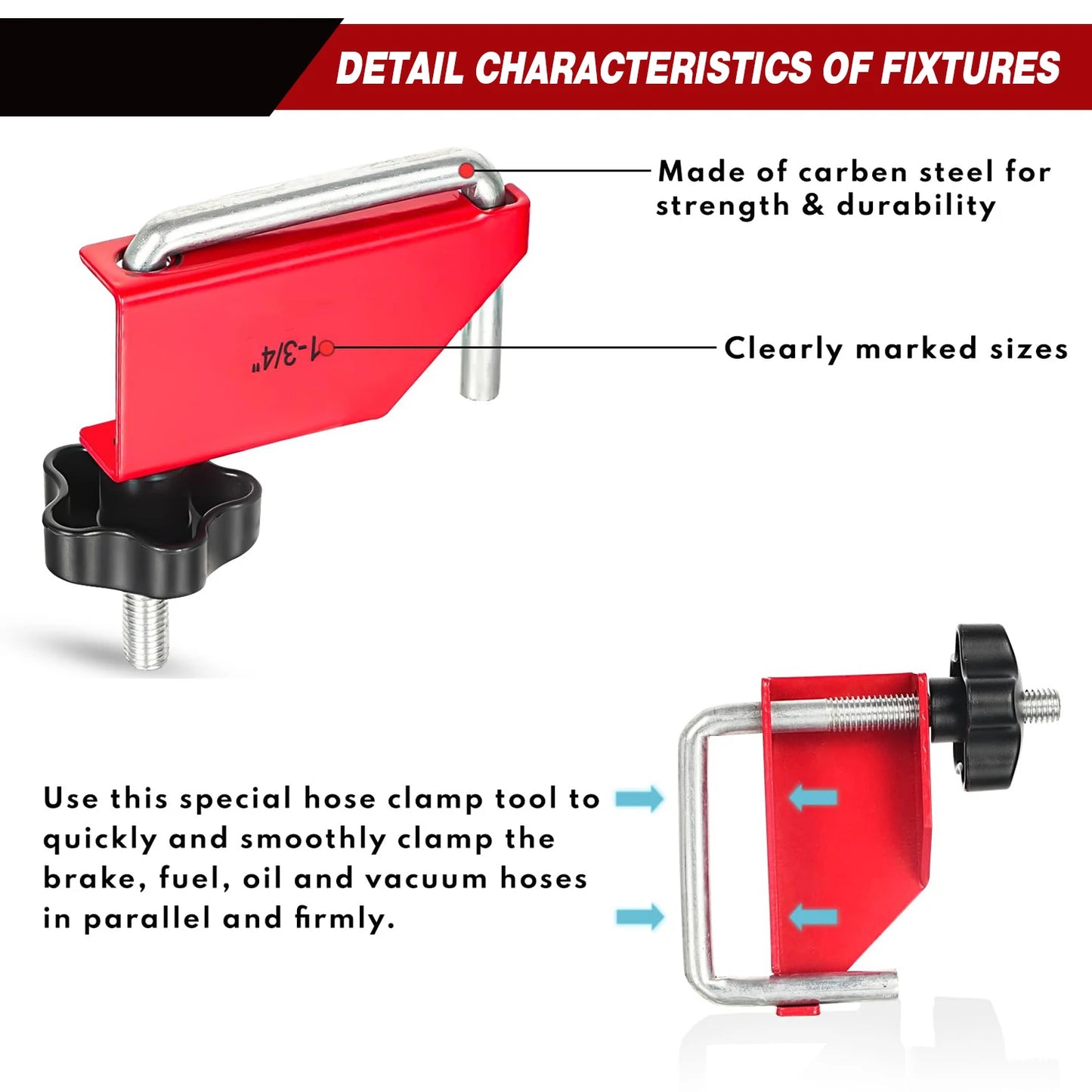 Hose Clamp Pliers Set Long Reach Swivel Jaw Flat Band Plier For Car Truck Fuel Oil Water Pipe Disassembly Auto Motorcycle Tool