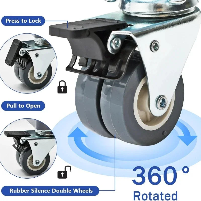 Mobile Fridge Stand Base With Locking Wheels And Feet