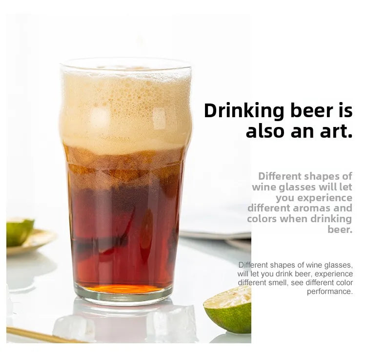 Large Capacity IPA Beer Glass Pub Commercial Pint Cup Craft Beer Mug Creative Personalized Wheat Beer Cup Crystal Glass