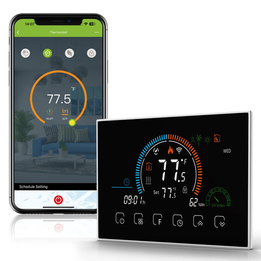 Programmable Smart WiFi Thermostat for Home with No C-Wire