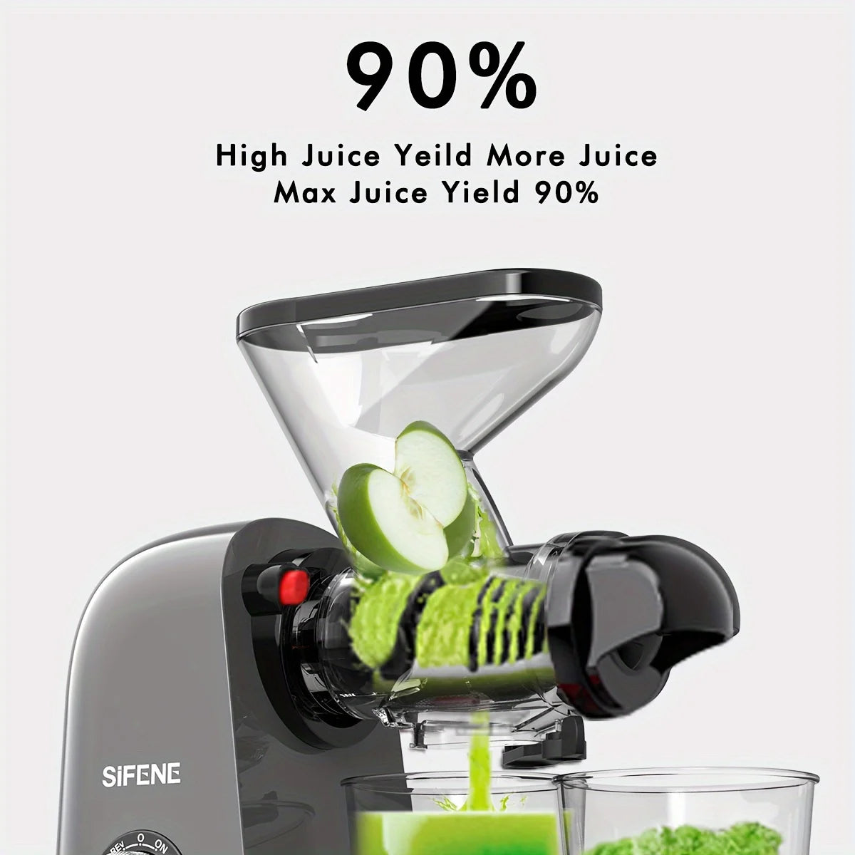 SiFENE Cold Press Juicer Slow Masticating for Fruits Veggies