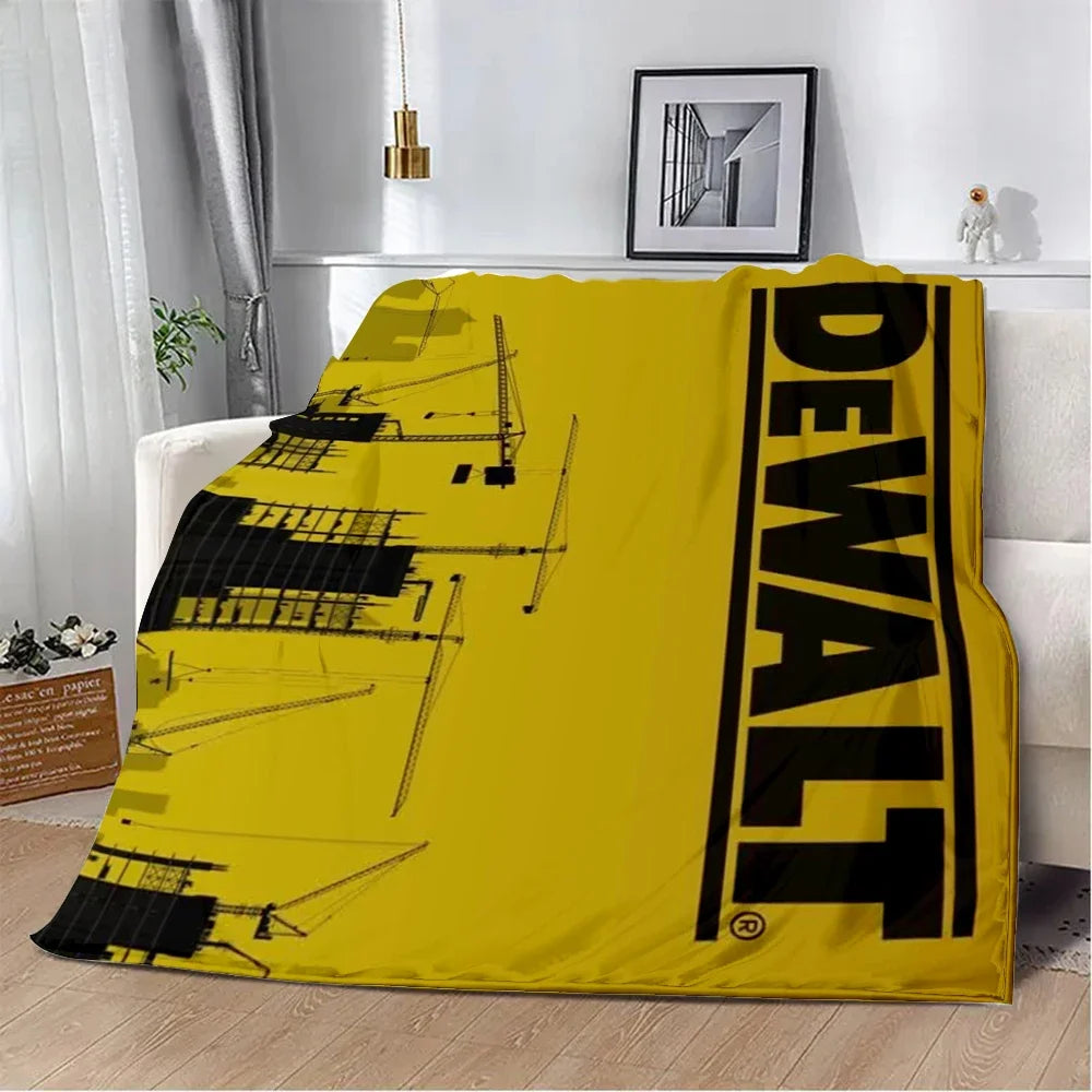 Dewalts Impresso Cobertor para Piquenique, Quente e Macio e Confortável, Viagem Doméstica e Presente de Aniversário, Excelentes