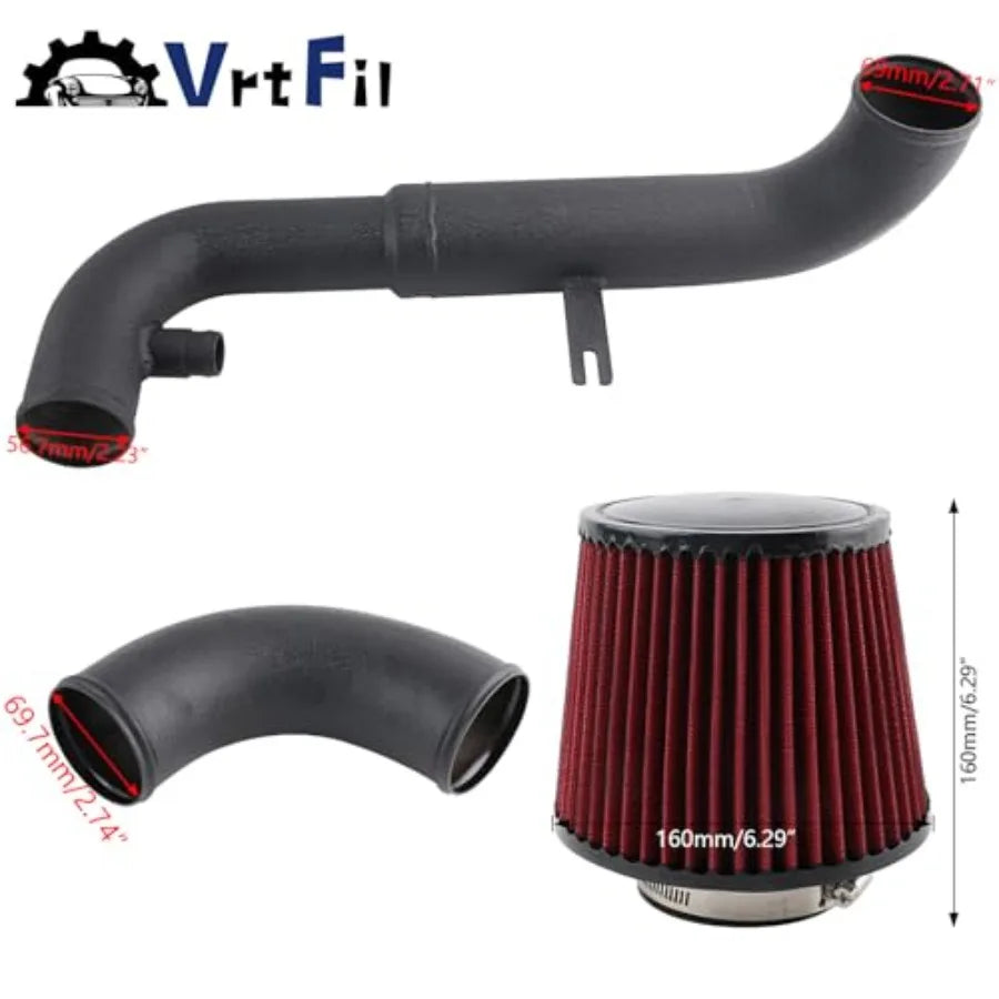 Cold Air Intake Kit Pipe Filter Shield Designed for Enhanced Performance and Engine Cooling in VW Golf GTI MK6 2.0 TFSI EA113 M