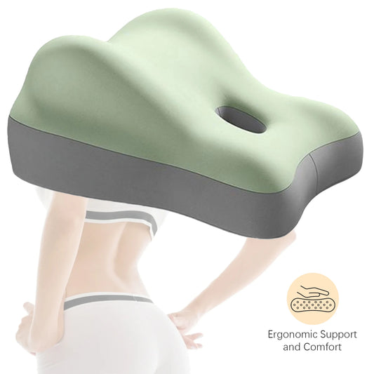 Memory Foam Pillow Ergonomic Bed Pillow Bedroom Waist Cushion Pillow Positioning Cushion for Back Neck & Waist Pain Relief