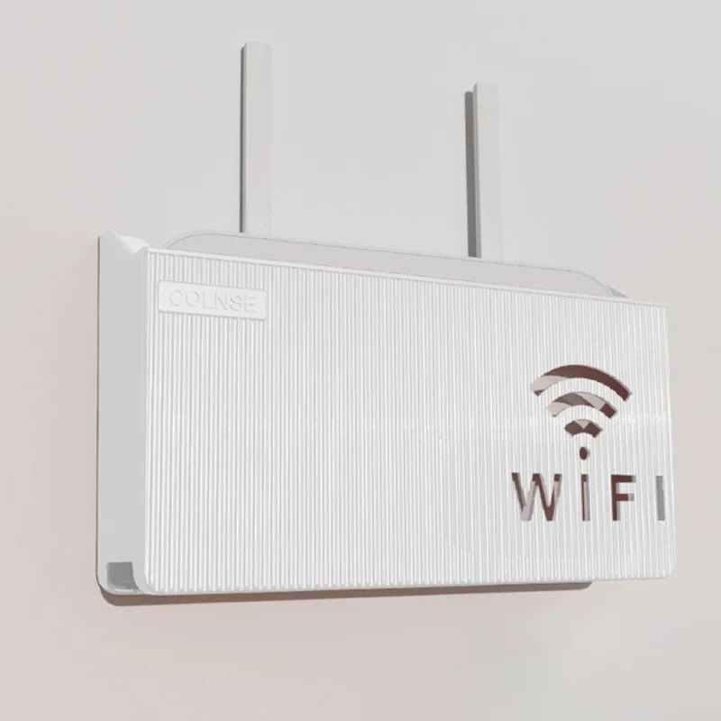 1PC Wall Hanging Wireless Wifi Router Shelf Storage Box ABS Plastic Organizer Box Cable Power Bracket Organizer Box Home Decor