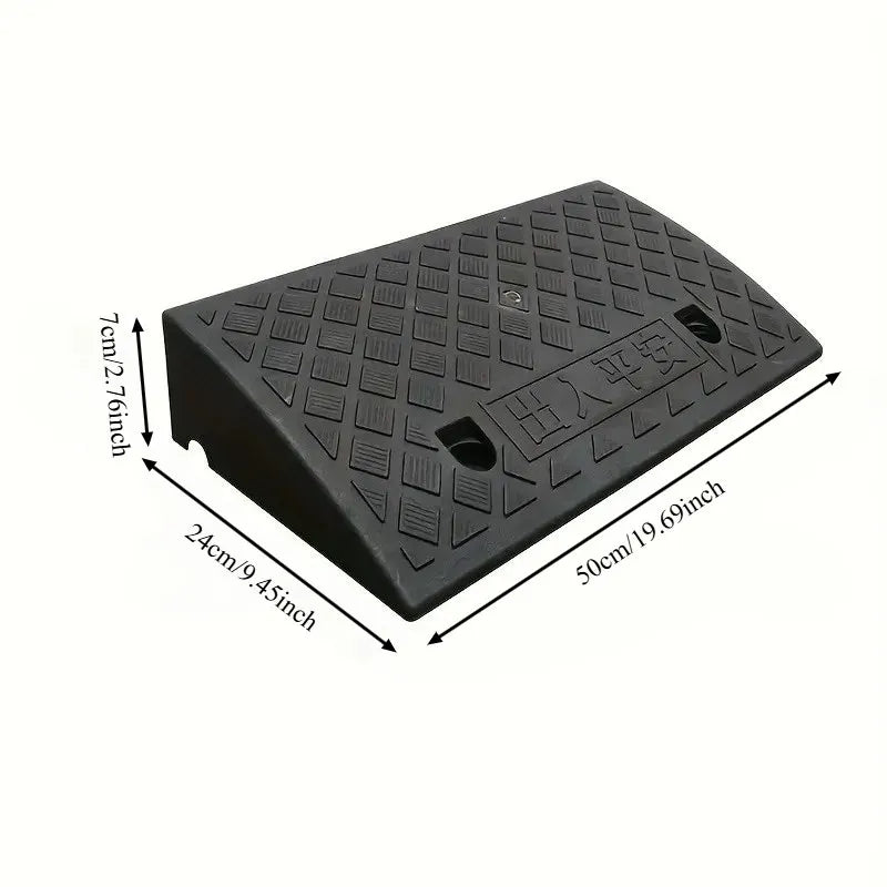 Portable Threshold Ramp 3/5/6/7/8/9/10cm Height Non-Slip Surface Durable Ramp for Car Motorcycle Wheelchair Scooter Pets Access