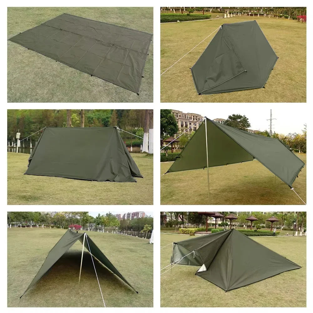 Airy Mesh Tent 1 Person Ultralight Tent Quick Setup Backpacking Shelter Breathable Mosquito Proof for Camping and Trekking