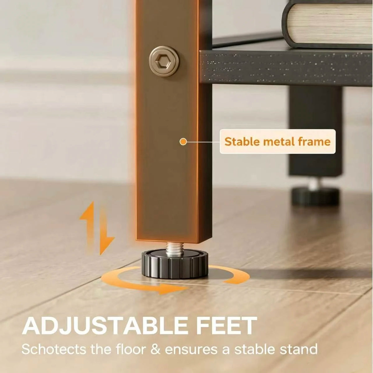 Frodrovia Nightstand With LED Light Charging Station And Drawers