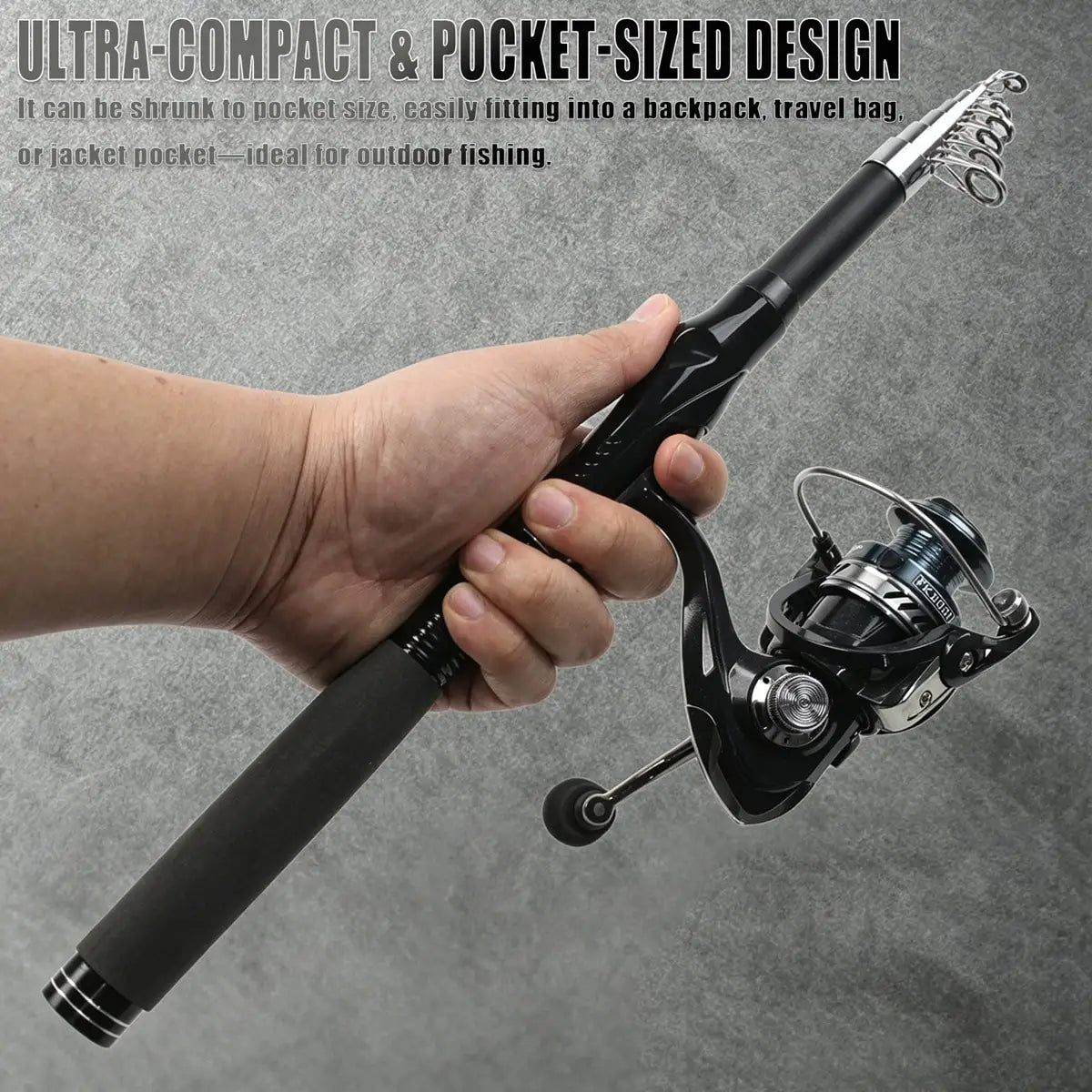 86-Piece Telescopic Fishing Rod & Reel Combo Kit, Portable Bass Fishing Tackle Set With Lures, Line, Hooks & Carry Bag For Freshwater Fishing