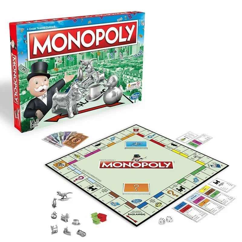 Hasbro Monopoly Classic Real Estate Tycoon Board Game Monopoly Strong Chess Family Party Interactive Puzzle Game