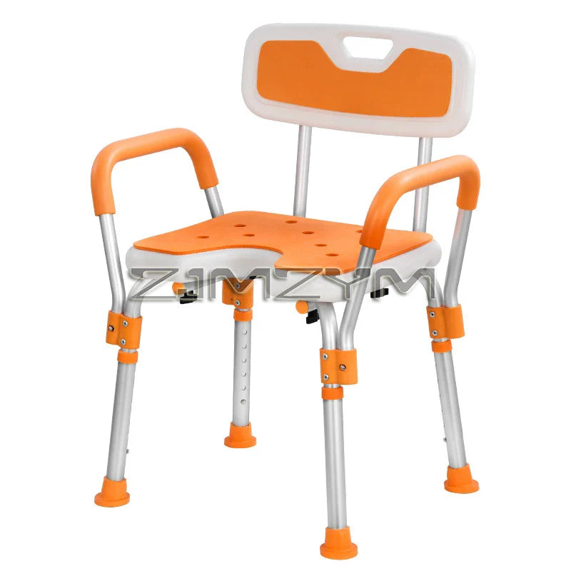 Shower Chair for Inside Shower with Arms and Back Anti-Slip Shower Seat for Bathtub Height Adjustable Safety Bath Seat
